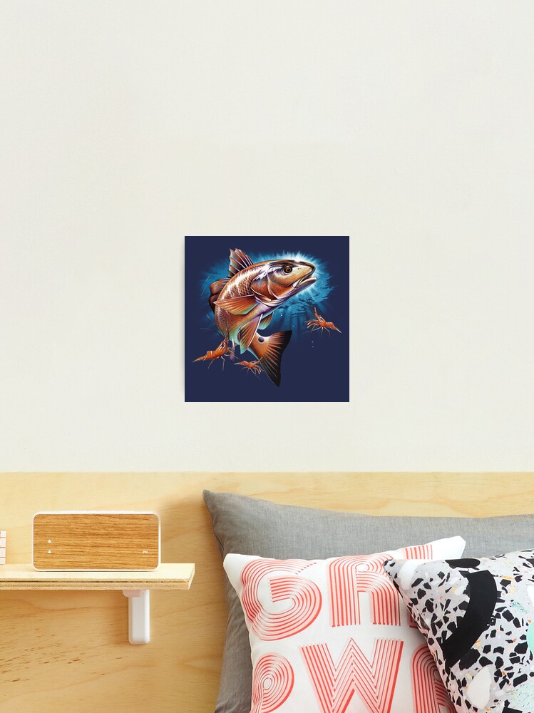 Redfish Framed Art Print by Salmoneggs