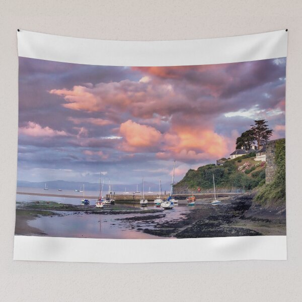 Item preview, Outer harbour Abersoch with sunset and rainbow OHRCLpan designed and sold by Turtle  Photography.