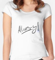 ALLONS-Y Women's Fitted Scoop T-Shirt