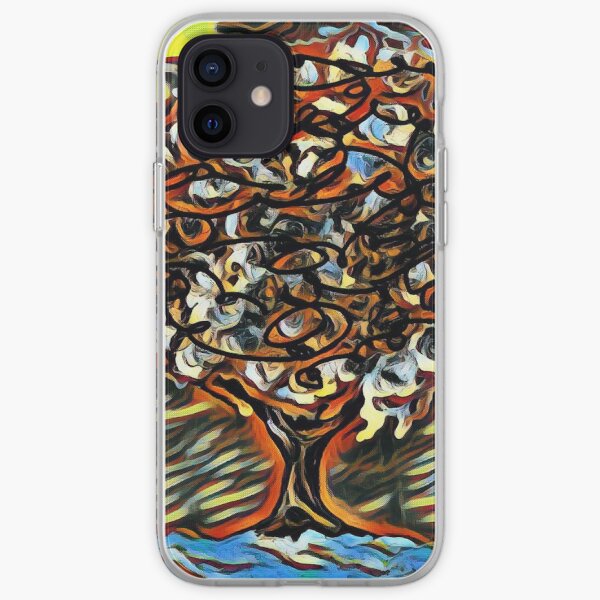 Tree Art 7 designed and created by (c) Janet Watson Art iPhone Soft Case