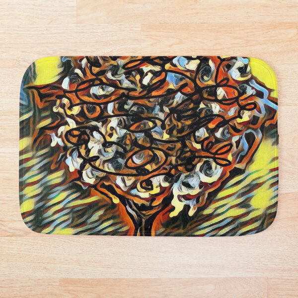 Tree Art 7 designed and created by (c) Janet Watson Art Bath Mat