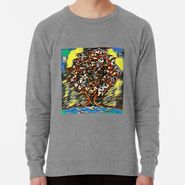 Tree Art 7 designed and created by (c) Janet Watson Art Lightweight Sweatshirt