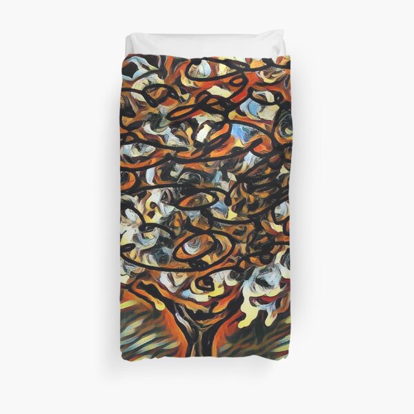 Tree Art 7 designed and created by (c) Janet Watson Art Duvet Cover