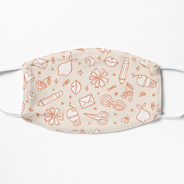 Painted doodles Flat Mask