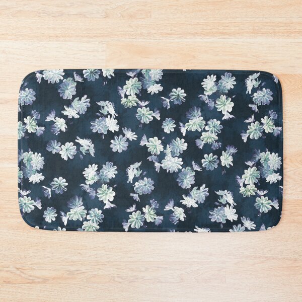 Item preview, Scattered floral in shades of blue designed and sold by micklyn.