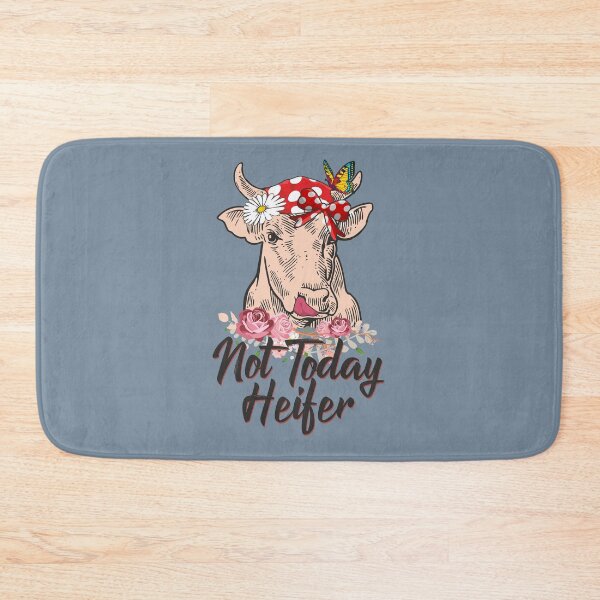 Item preview, Not Today Heifer Cow Bandana Cute Flowers Funny Quote  designed and sold by alenaz.