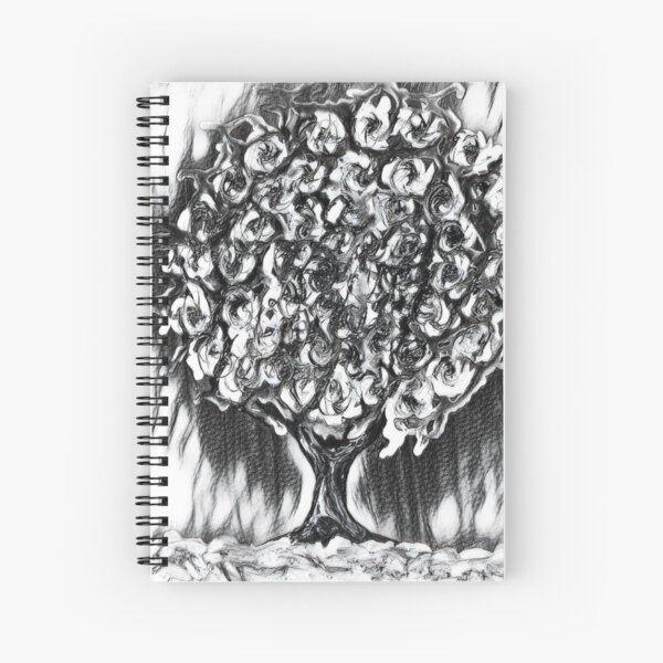 Tree Art 2 designed and created by (c) Janet Watson Art Spiral Notebook