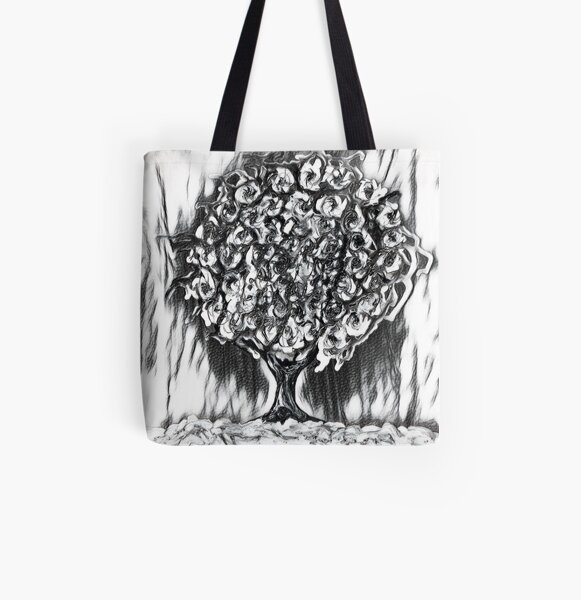 Tree Art 2 designed and created by (c) Janet Watson Art All Over Print Tote Bag