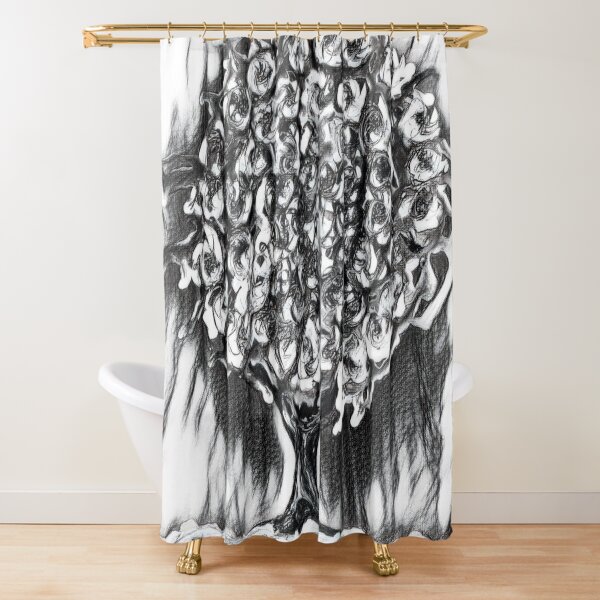 Tree Art 2 designed and created by (c) Janet Watson Art Shower Curtain