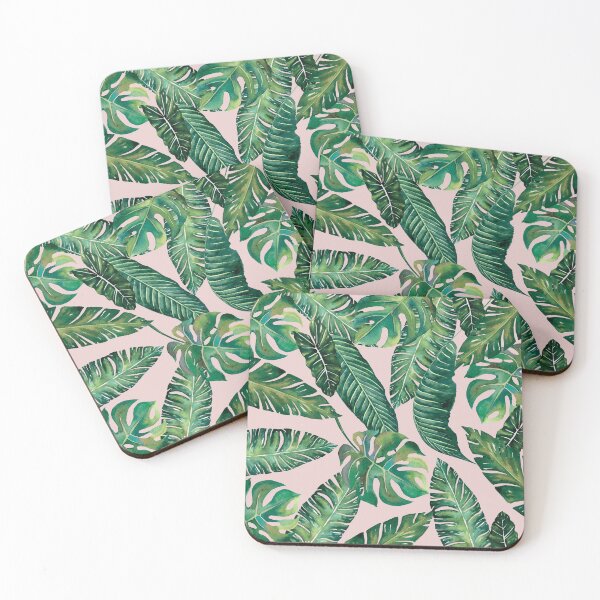 Item preview, Jungle Leaves, Banana, Monstera Pink designed and sold by Wheimay.