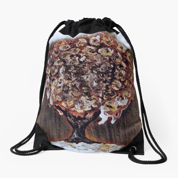 Tree Art 1 designed and created by Janet Watson Art Drawstring Bag