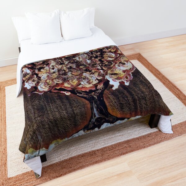 Tree Art 1 designed and created by Janet Watson Art Comforter