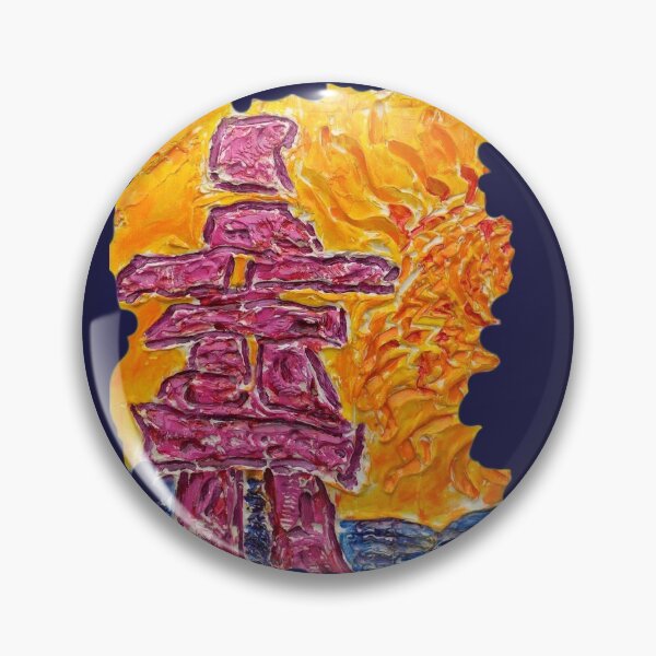 Item preview, NORTHERN ART INUKSHUK NORTHERN SUNSET, FUNNY QUOTE HI ARCTIC designed and sold by Nicola Furlong’s ExuberArt.