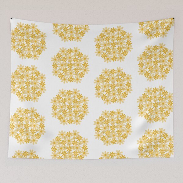 Item preview, Golden Flower Circle (white background) designed and sold by elrathia.