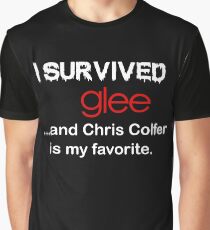 J'ai survécu à la joie ... et Chris Colfer est mon préféré. T-shirt graphique
