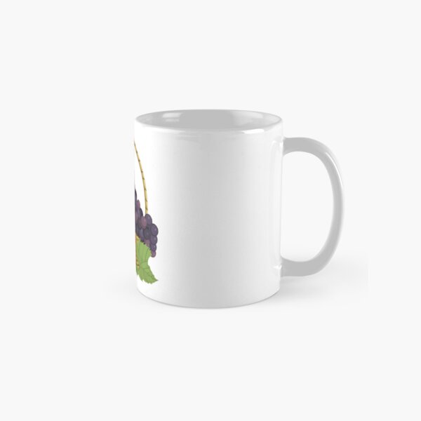 Black and white grapes in basket Classic Mug