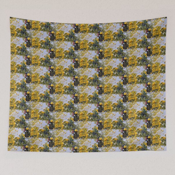 Item preview, FUNKY YELLOW SPACE GALAXY designed and sold by Nicola Furlong’s ExuberArt.