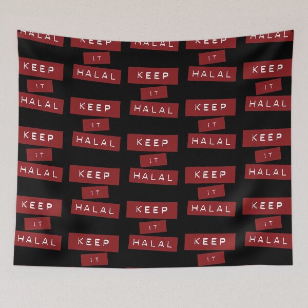 Item preview, Keep It Halal, Punch Label Maker style designed and sold by SubtleSplit.