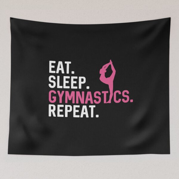 Item preview, Eat Sleep Gymnastics Repeat Lover Funny Gift For Gymnast Girl  designed and sold by alenaz.