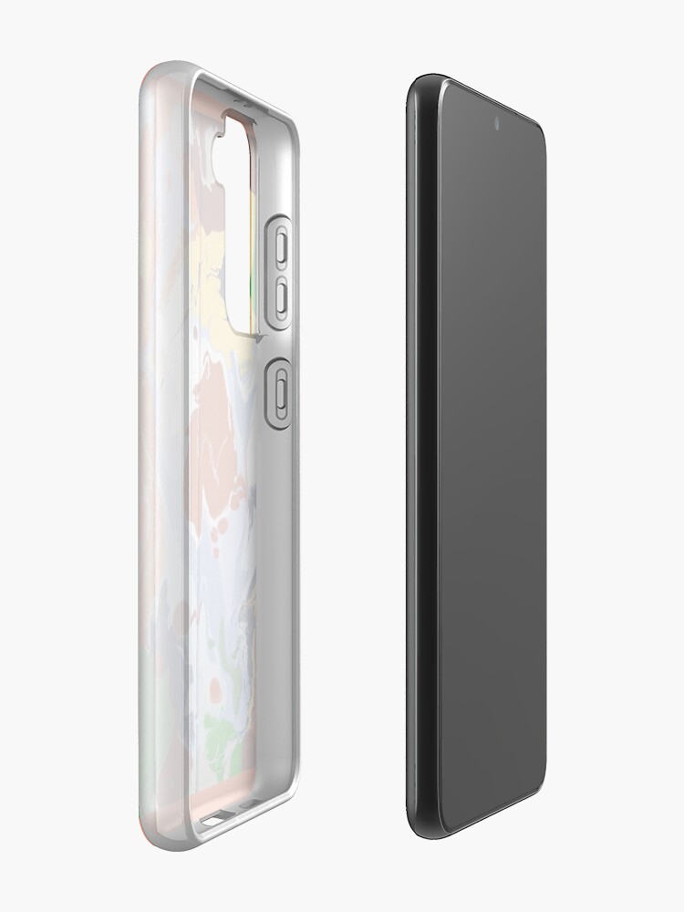 Alternate view of COLORFUL ABSTRACT SWIRLING WAVES Samsung Galaxy Phone Case