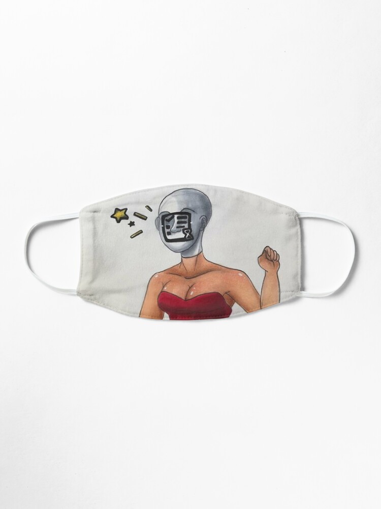 Content Deleted Mask By Smolartdork Redbubble - roblox bear mask mask by greentyler redbubble