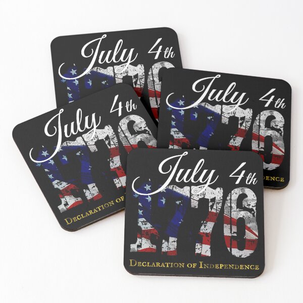 Item preview, USA Patriotic July 4th 1776 Declaration of Independence Retro American Flag Gift designed and sold by r-silver.