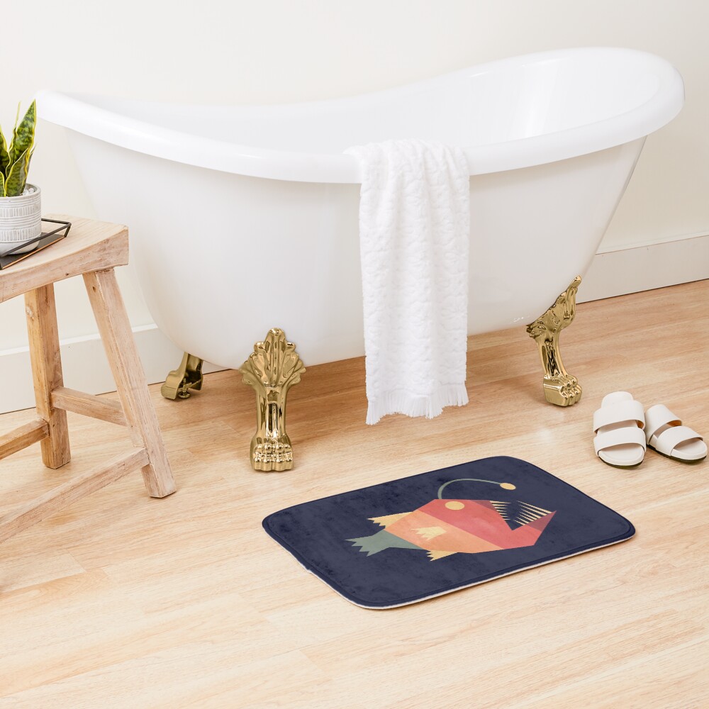 The Rare Rainbow Anglerfish Bath Mat