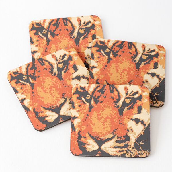 Item preview, Stylized Tiger Close up designed and sold by dangerouslyclos.