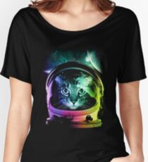 Astronaut Cat V.II Women's Relaxed Fit T-Shirt