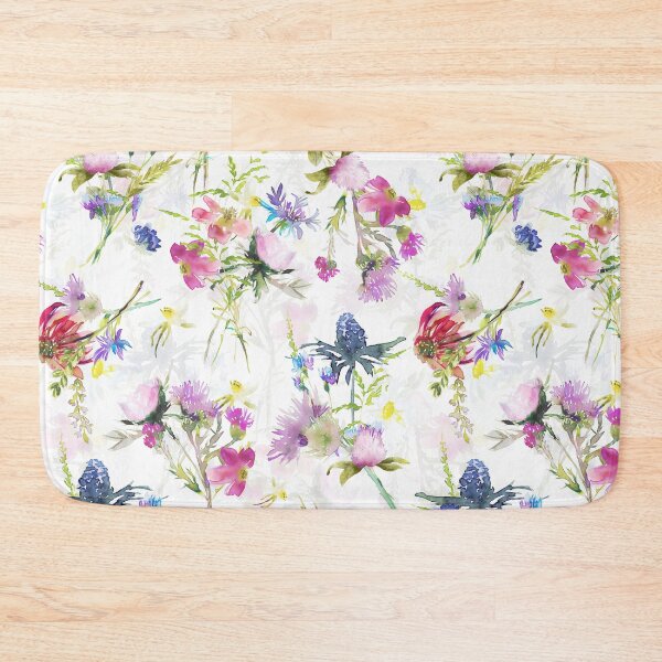 Item preview, Midsummer wild flowers meadow Botanical Garden double layer designed and sold by UtArt.