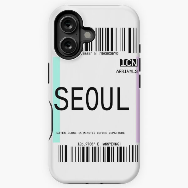 Aperçu de l'œuvre ÉTUI POUR BILLET D'AVION SEOUL CORÉE DU SUD créée et vendue par aydapadi.