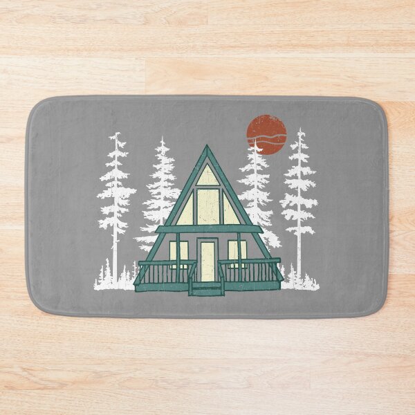 Item preview, A Frame with Pine Trees designed and sold by GreatLakesLocal.
