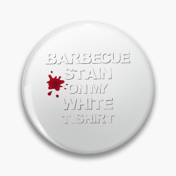 Item preview, Barbecue Stain on my white t-shirt - Funny BBQ tee - Country song lyrics - Short-Sleeve Unisex T-Shirt  designed and sold by KC1max.