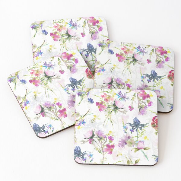 Item preview, Midsummer wild flowers meadow Botanical Garden double layer designed and sold by UtArt.
