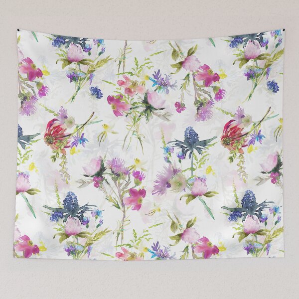 Item preview, Midsummer wild flowers meadow Botanical Garden double layer designed and sold by UtArt.