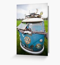 VW Hippy Split Screen Buss Greeting Card