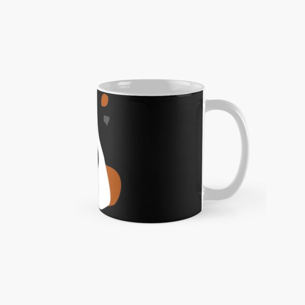 Bernese Mountain Dog Face Silhouette Classic Mug