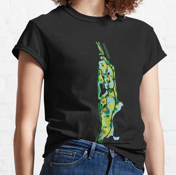 Vondelpark Amsterdam map vertical Classic T-Shirt