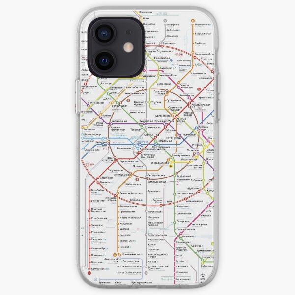 moscow subway iPhone Soft Case