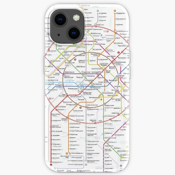 moscow subway iPhone Soft Case
