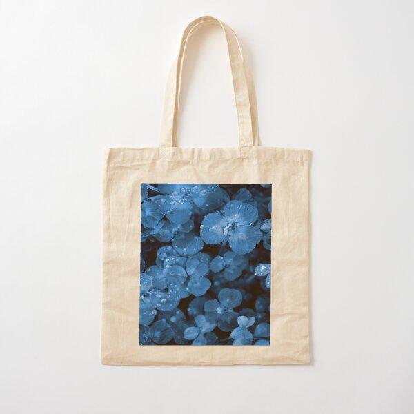 BLUE SERIES Natural textures clover grass close-up Cotton Tote Bag