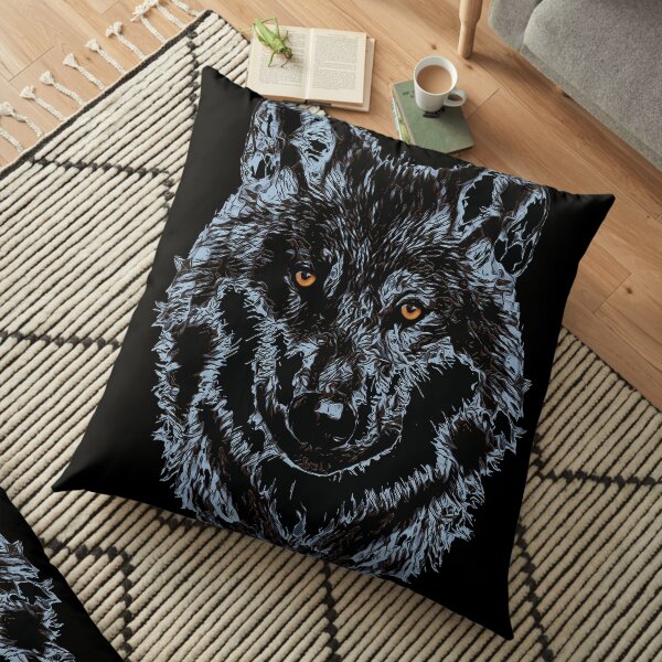SCHWARZER WOLF Bodenkissen