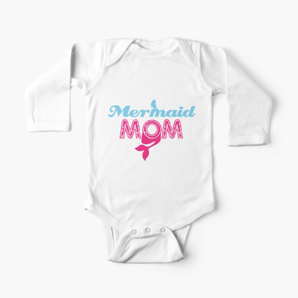 Mermaid Mom Mommy Mother Mermaids Ocean Sea Swim Baby One Piece By Desdesigner Redbubble