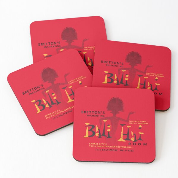 Bretton's Bali Hai - Kansas City, Missouri Coasters (Set of 4)