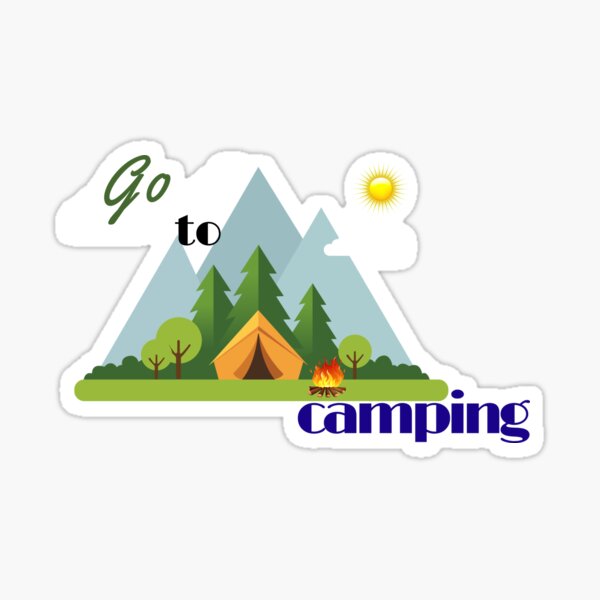 Camping Svg Stickers Redbubble