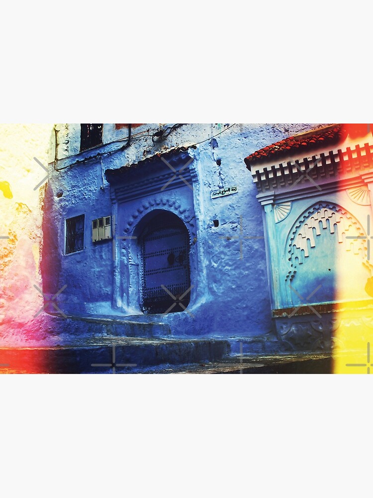 Traditional Blue Buildings and Doors in "Chefchaoun", Morocco ( Wall Art Only ) by Arteresting