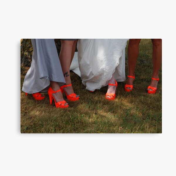 Orange Shoes Canvas Print