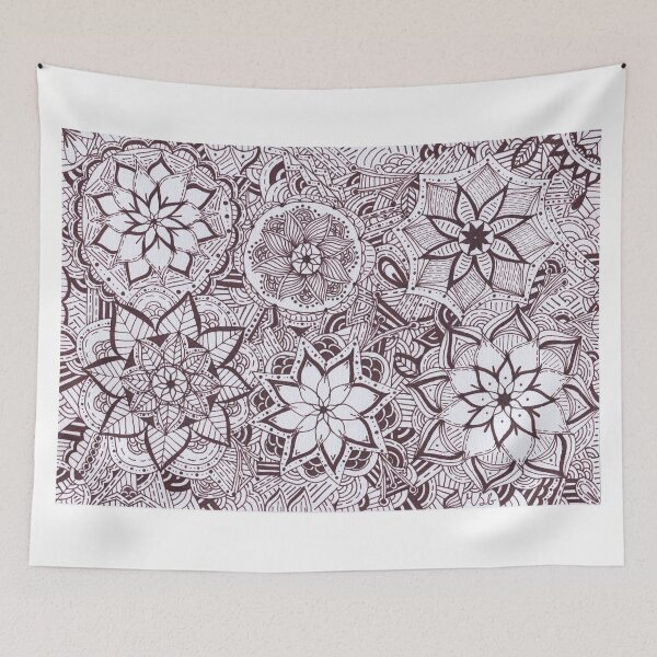 Item preview, Dark Brown Mandala Improvisation designed and sold by MarisaGoncalves.