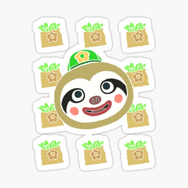Leif Inspired Art Animal Crossing Vinyl Decal Stickers Leif Animal Crossing Laptop Sticker Gloss