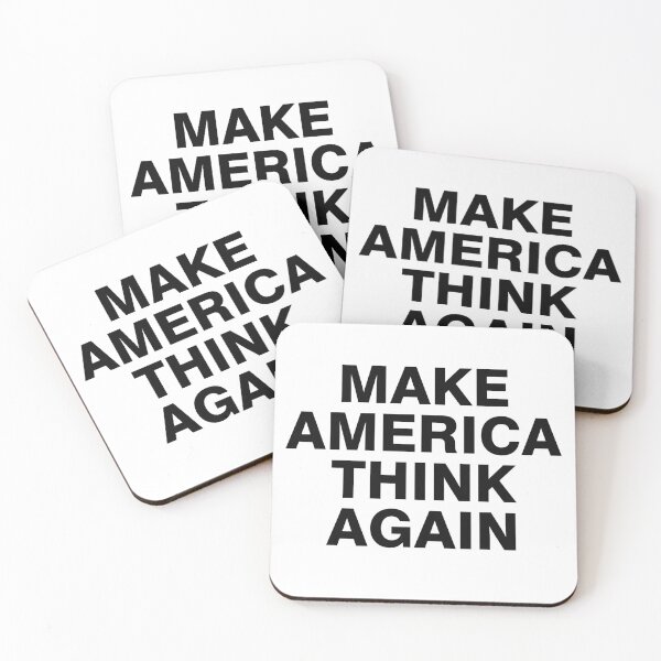 Item preview, Make America think again designed and sold by allthetees.